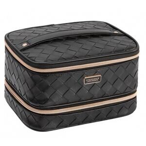 NEW STEPHANIE JOHNSON women's belize raven jenny train case bag in black